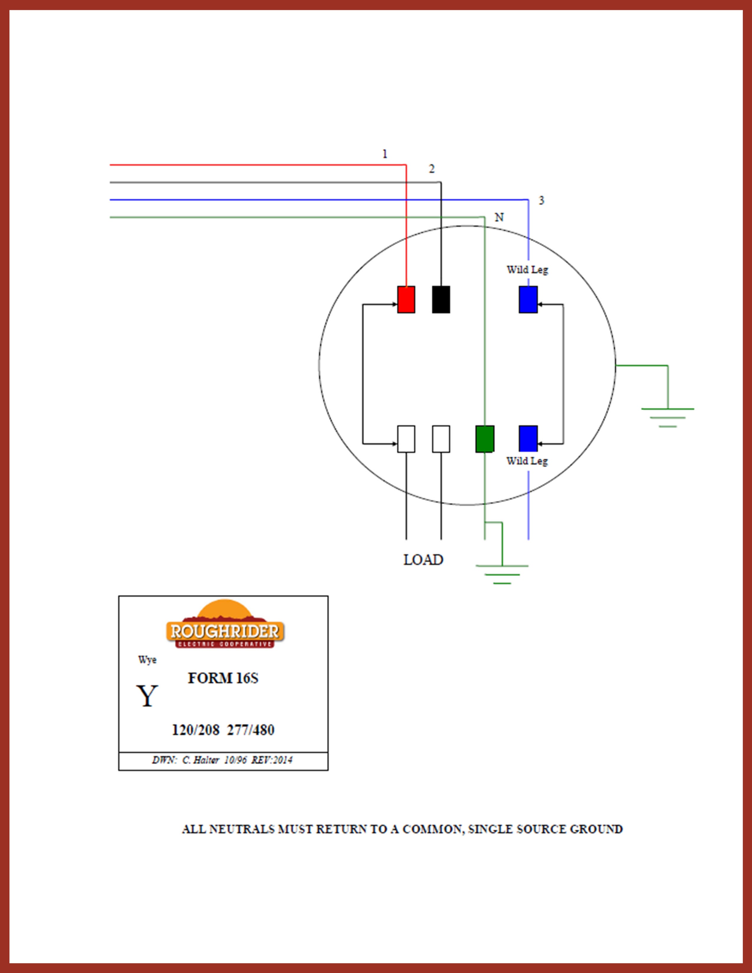 3 Phase Meter Base Wiring Diagram : Harris Institute Of Technical Training Reference Manuals For